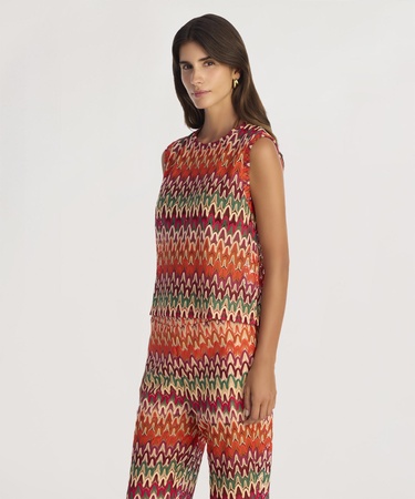  YARGICI Regular Bisiklet Yaka Kolsuz Bluz