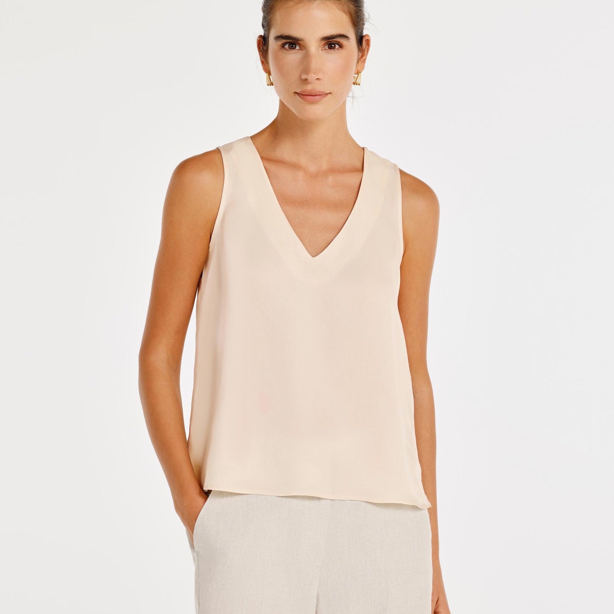 YARGICI Kolsuz V Yaka Bluz