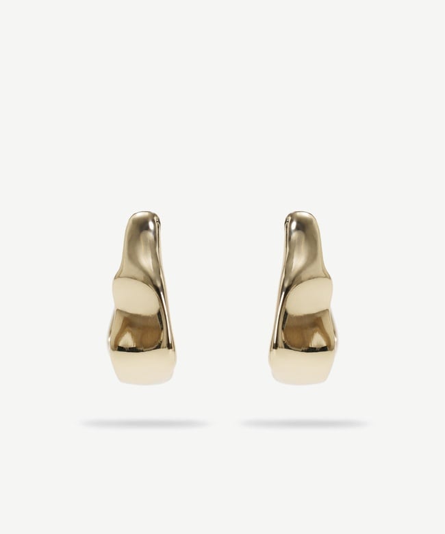  YARGICI Dokulu Gold Küpe