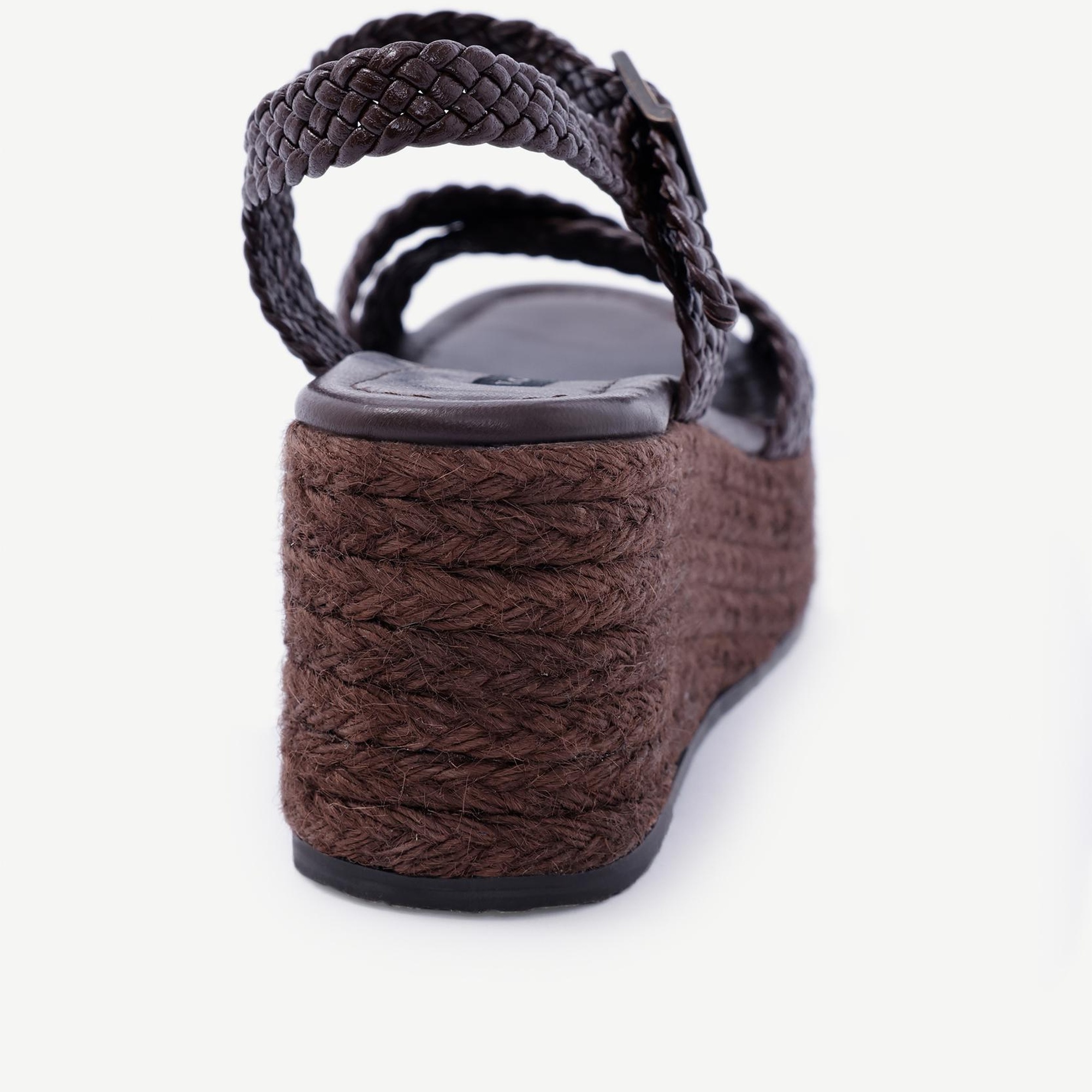 YARGICI Örgü Detaylı Yüksek Taban Sandalet