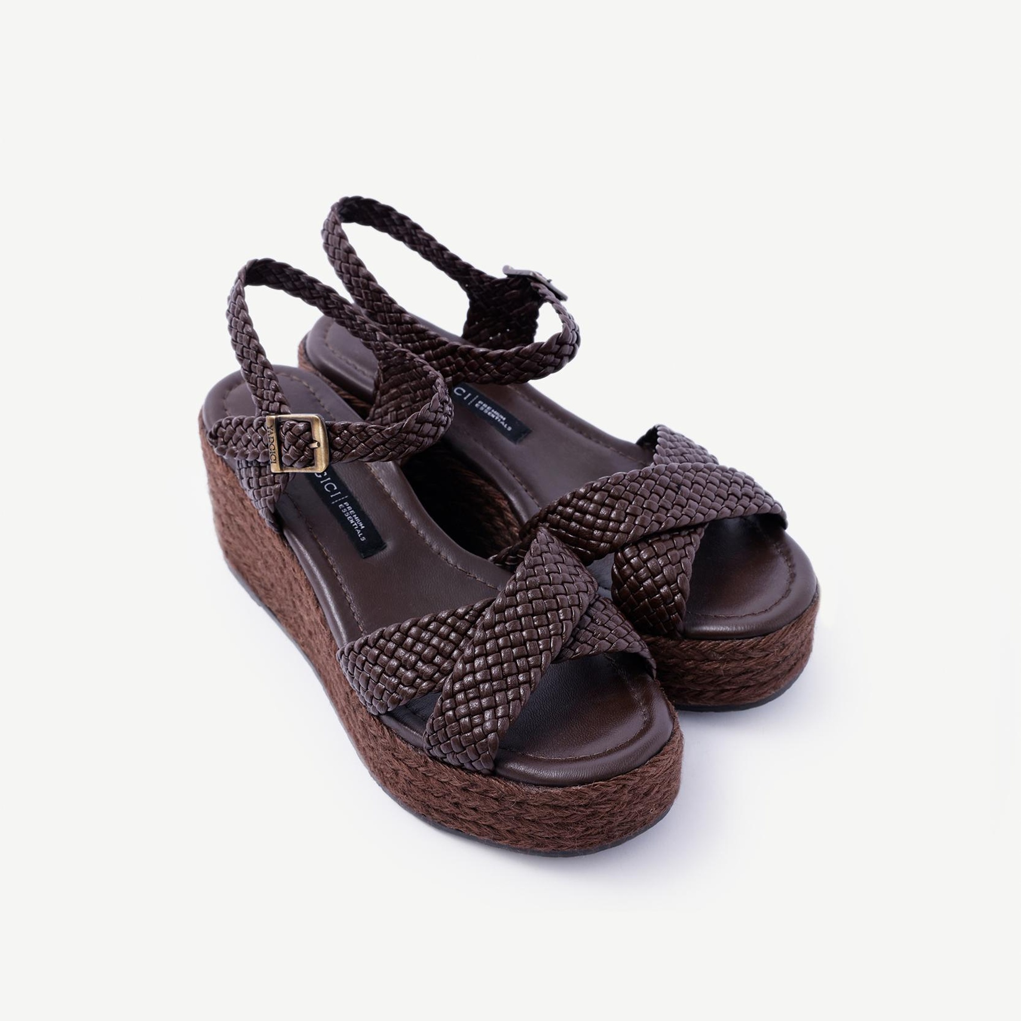 YARGICI Örgü Detaylı Yüksek Taban Sandalet