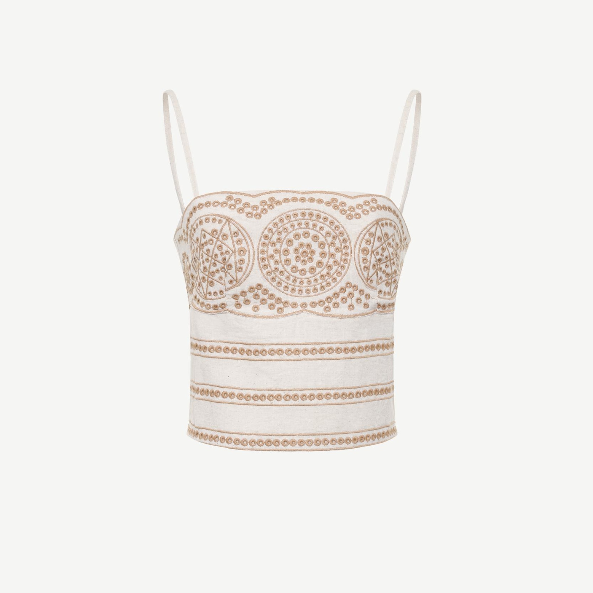 YARGICI Nakışlı Kısa Bluz