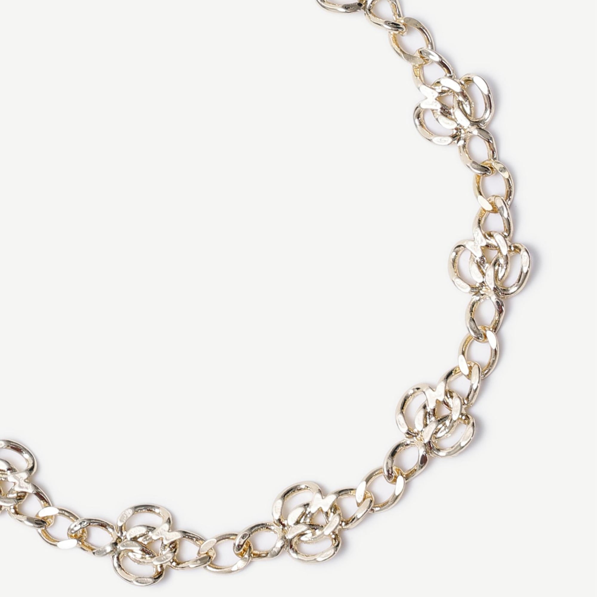 YARGICI Çiçek Formlu Gold Kolye