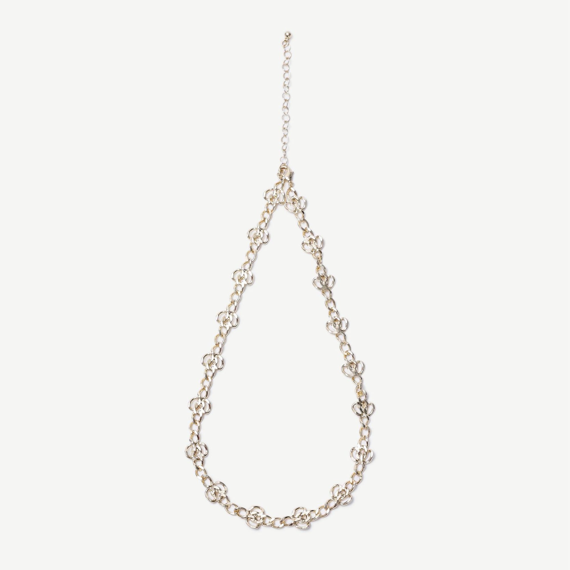 YARGICI Çiçek Formlu Gold Kolye