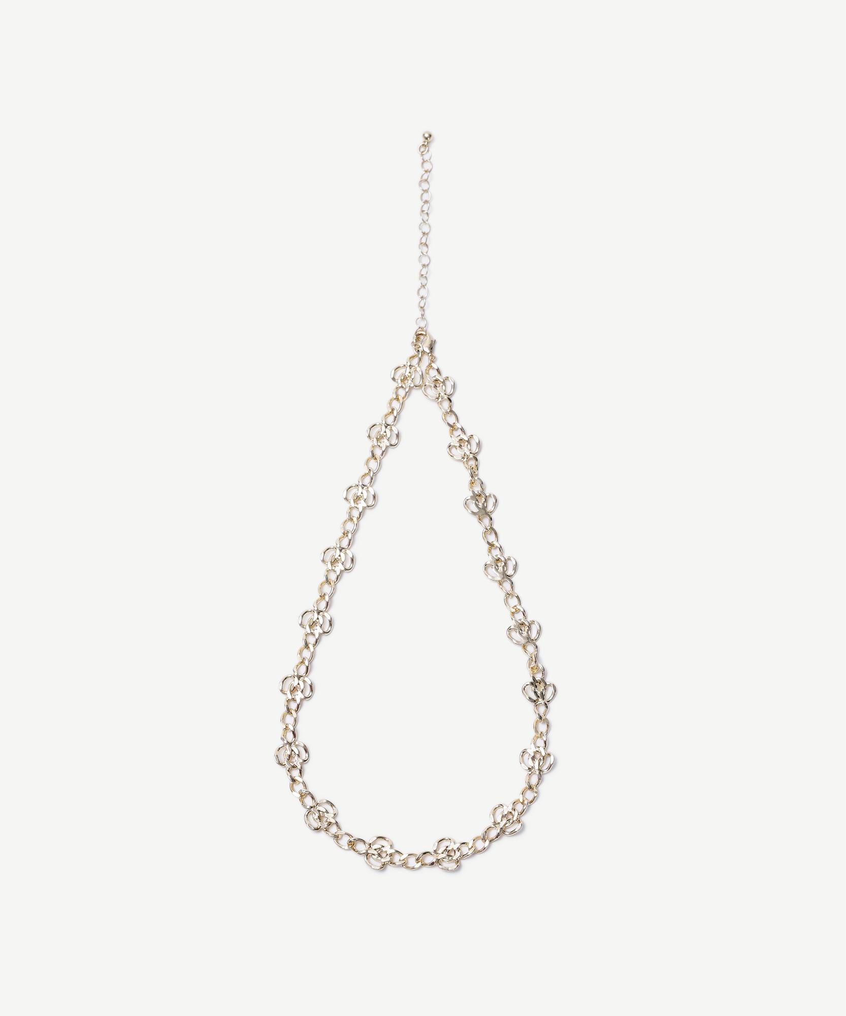  YARGICI Çiçek Formlu Gold Kolye