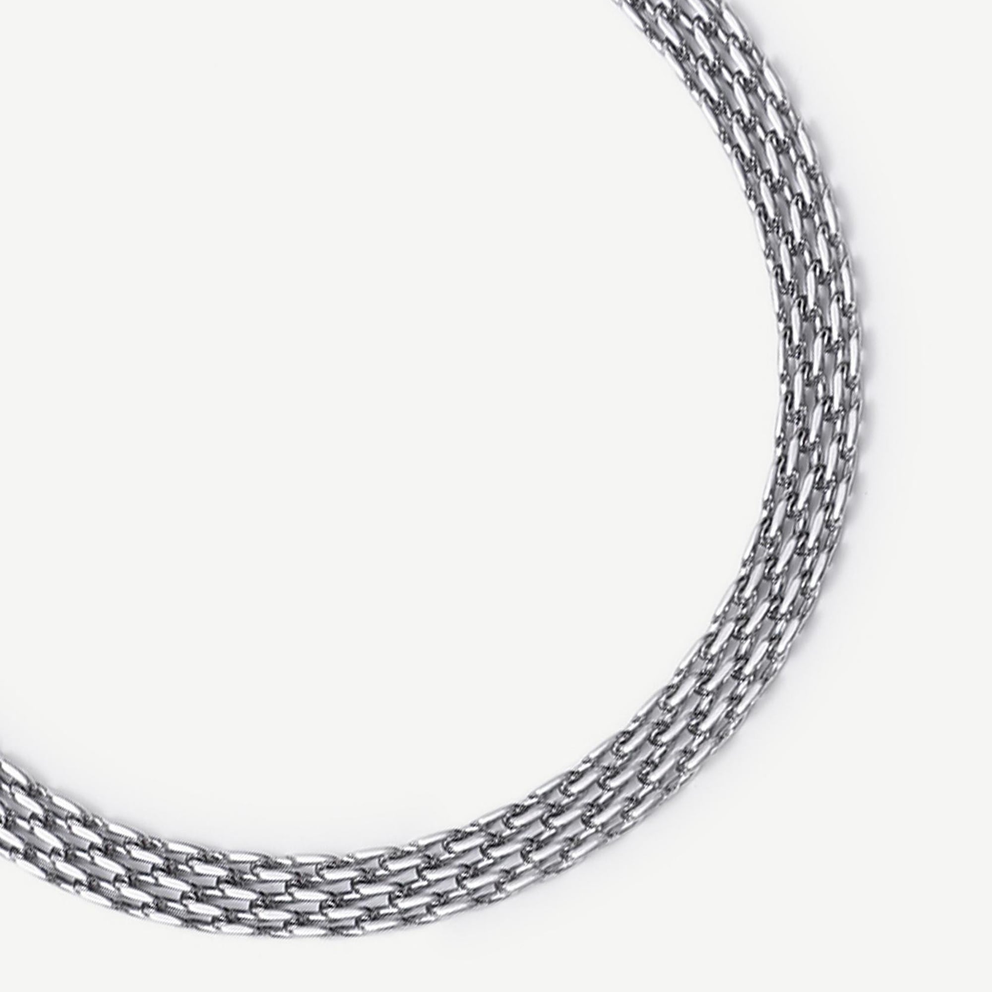 YARGICI Yassı Formlu Zincir Kolye