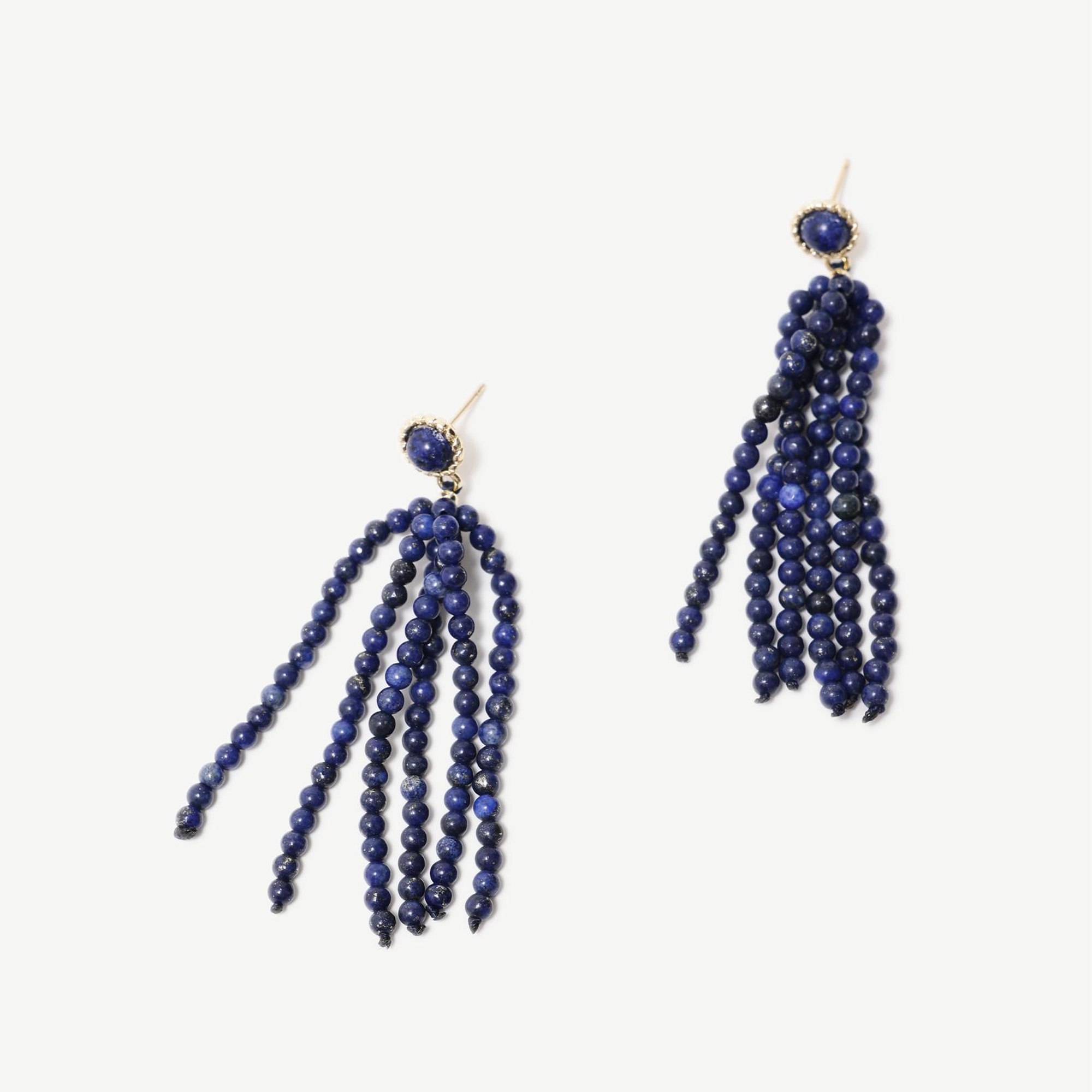 YARGICI Doğal Taş Detaylı Sallantılı Küpe