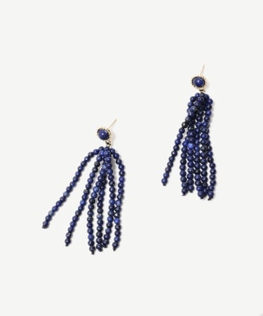  YARGICI Doğal Taş Detaylı Sallantılı Küpe