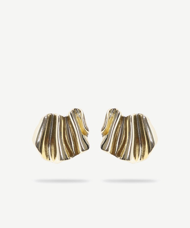  YARGICI Dokulu Gold Küpe