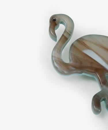  YARGICI Flamingo Figürlü Broş