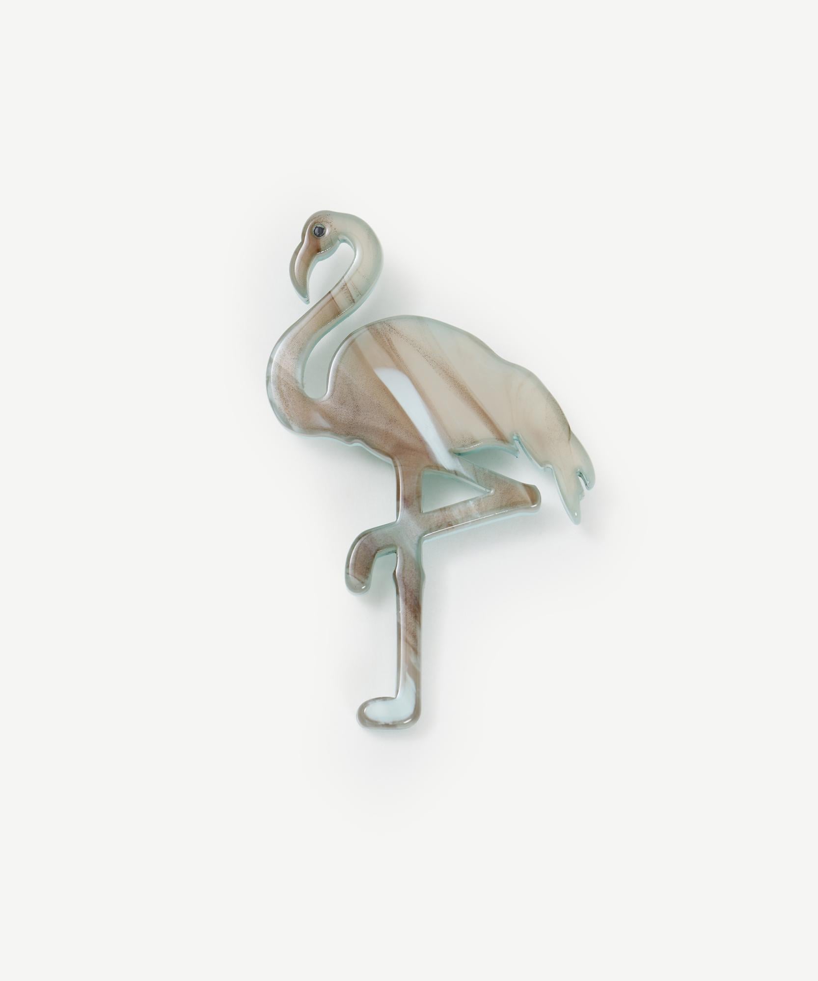  YARGICI Flamingo Figürlü Broş