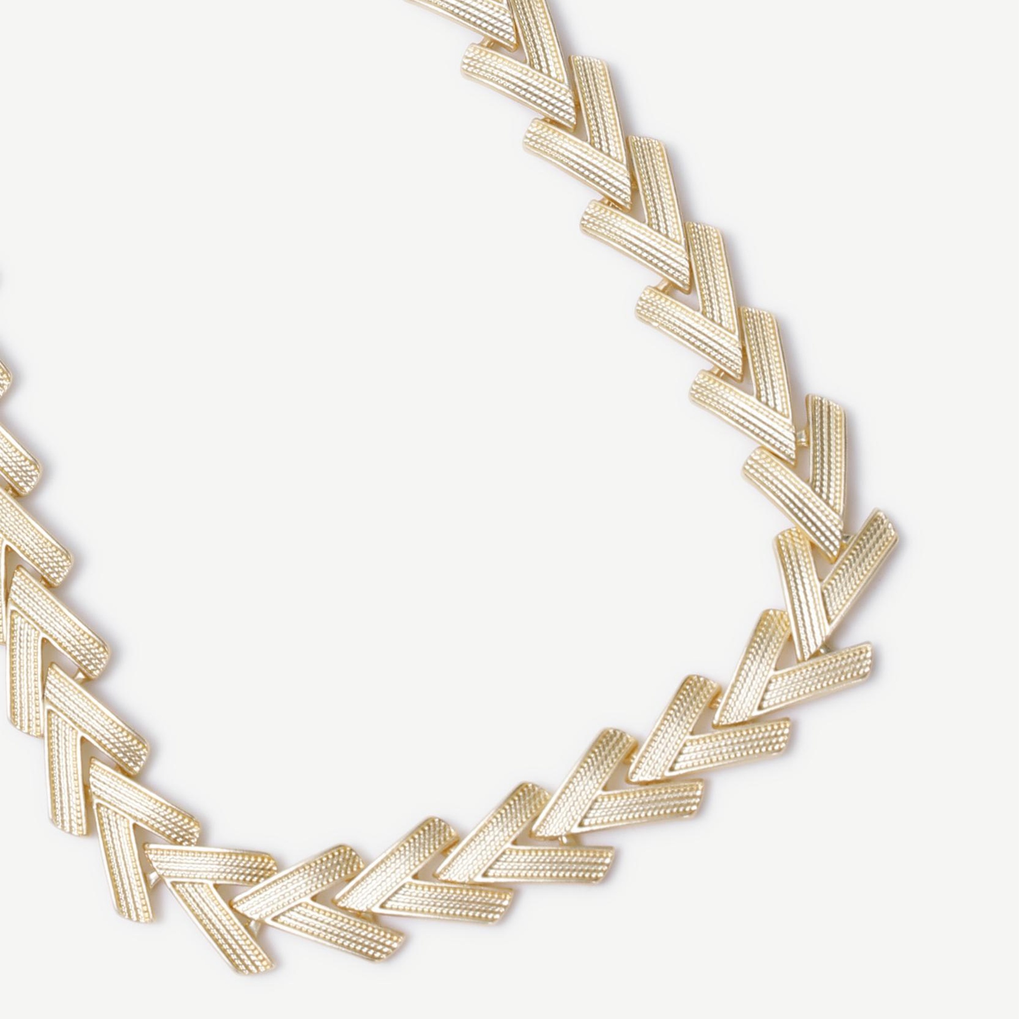 YARGICI Dokulu Gold Kolye