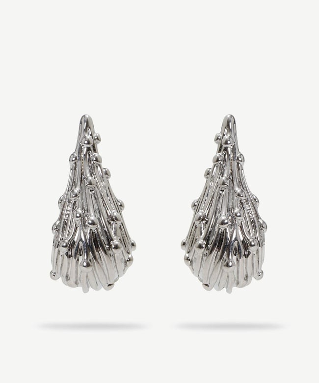  YARGICI Damla Formlu Gümüş Küpe