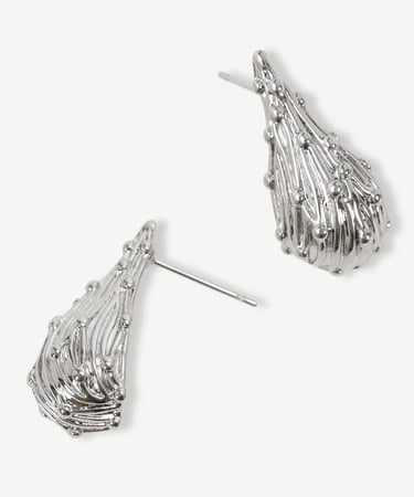  YARGICI Damla Formlu Gümüş Küpe