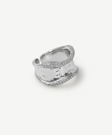  YARGICI Cam Taş Detaylı Yüzük