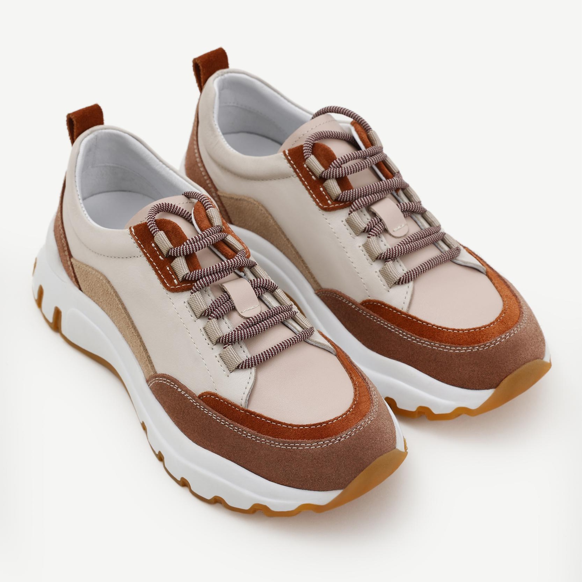 YARGICI Kalın Tabanlı Deri Spor Ayakkabı