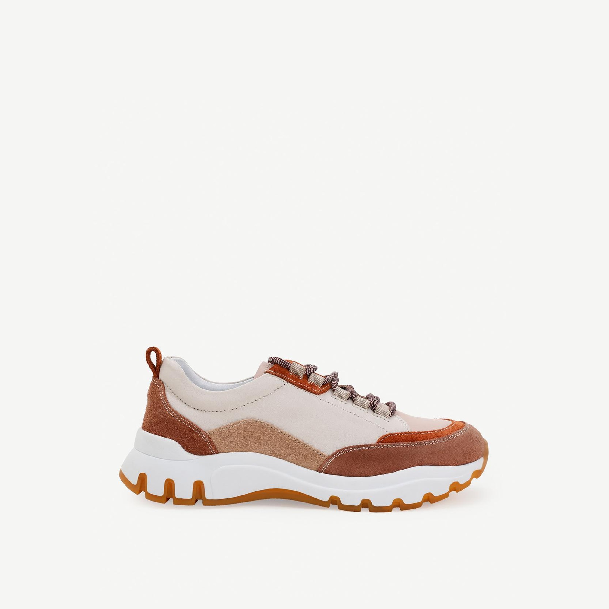 YARGICI Kalın Tabanlı Deri Spor Ayakkabı