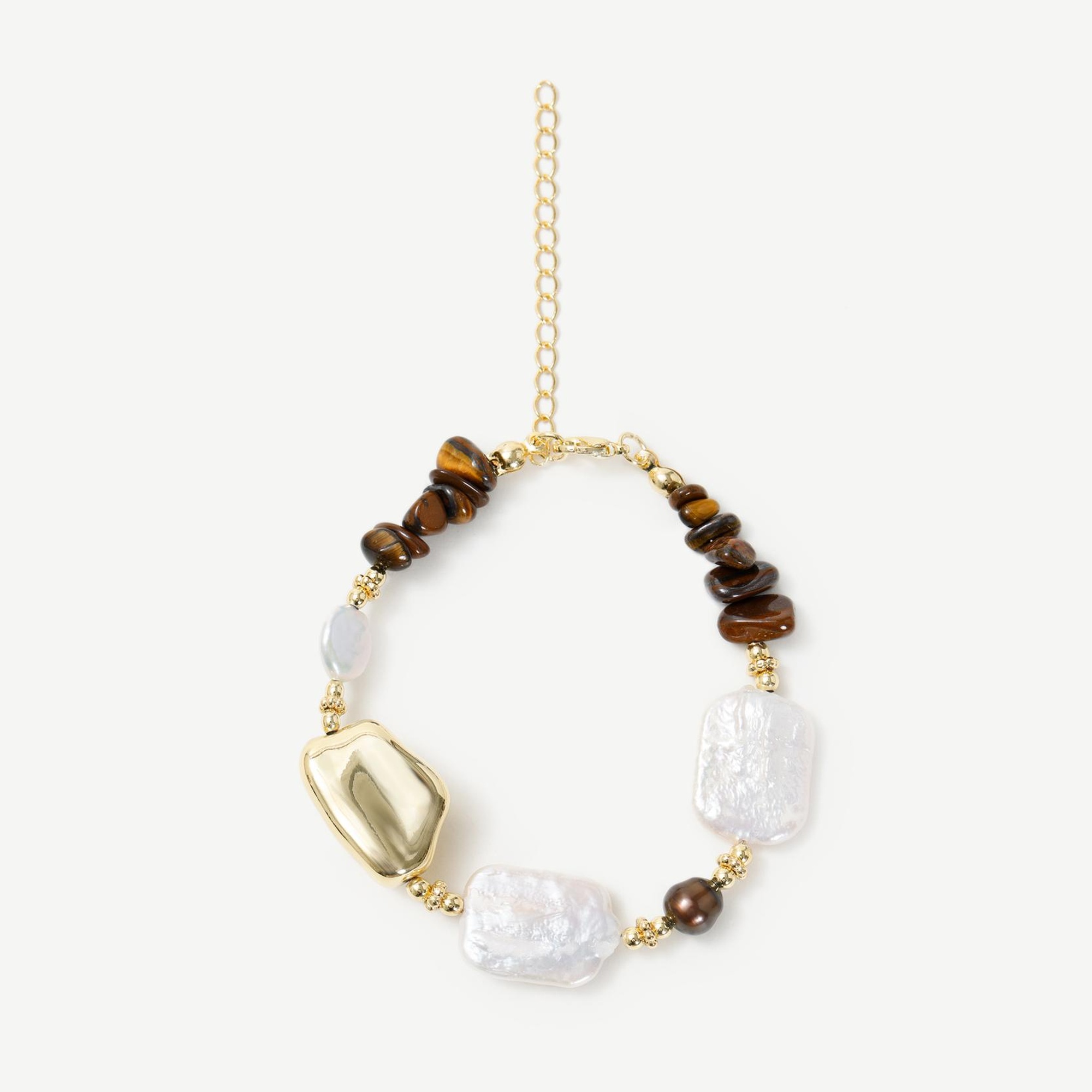 YARGICI Doğal Taş Ve İnci Detaylı Bileklik