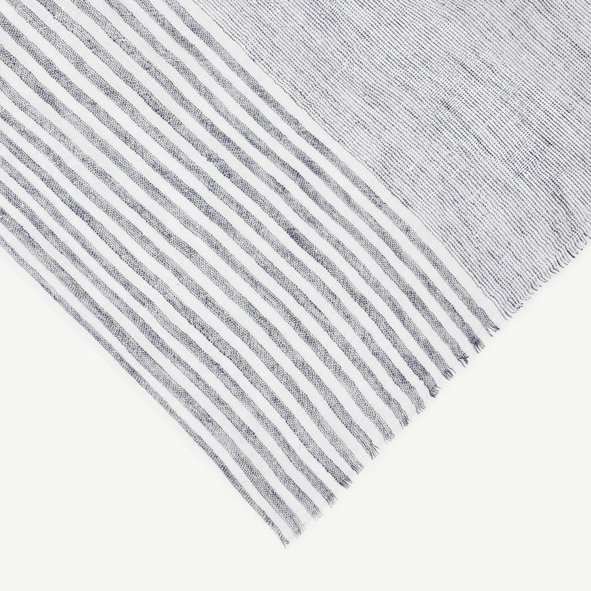 YARGICI Çizgili Keten Şal