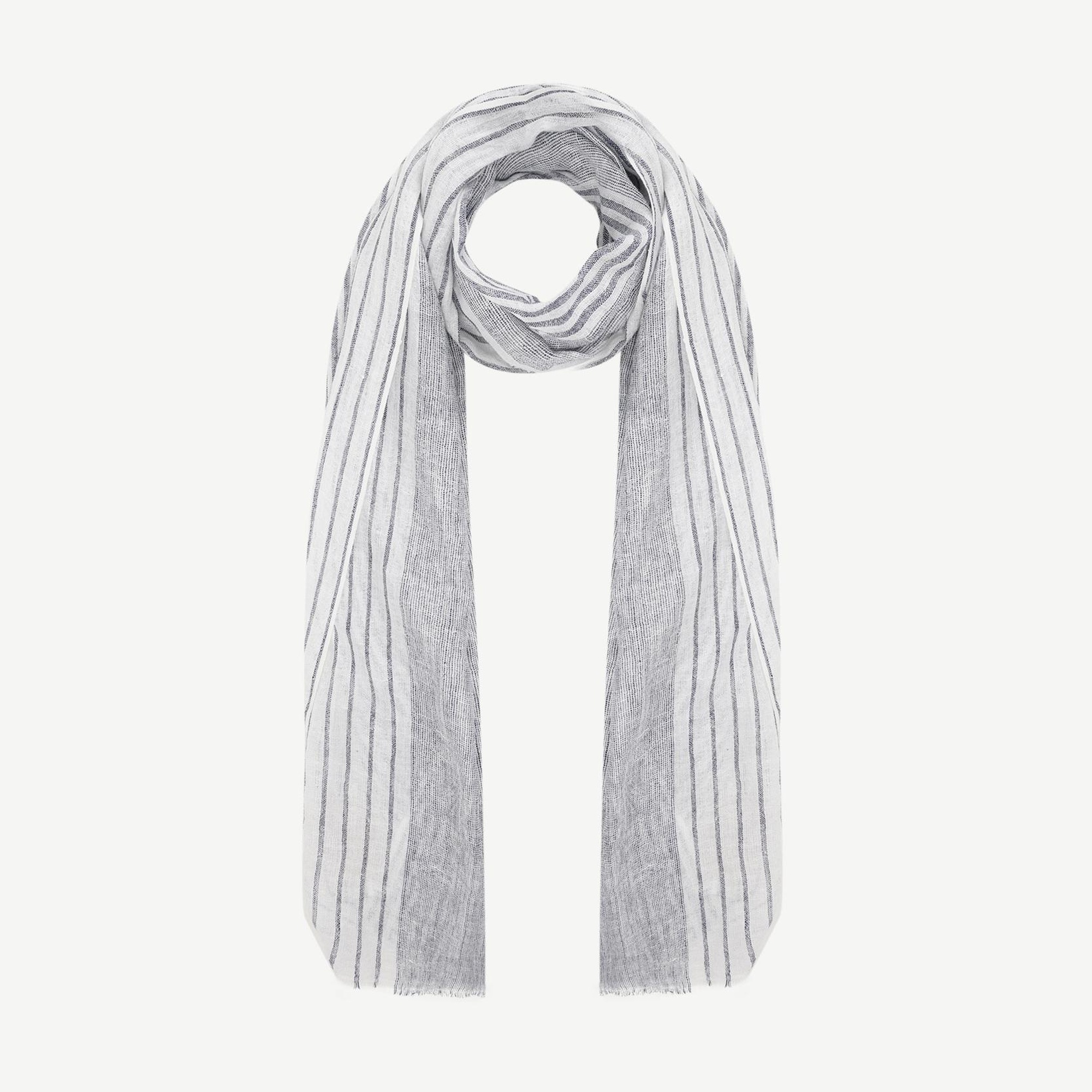 YARGICI Çizgili Keten Şal