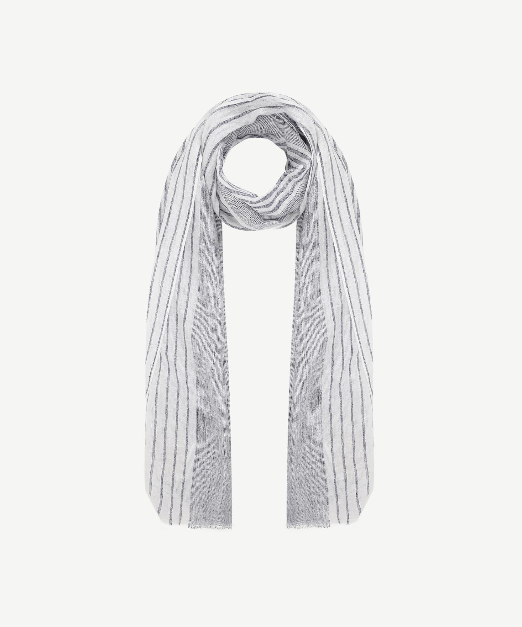  YARGICI Çizgili Keten Şal