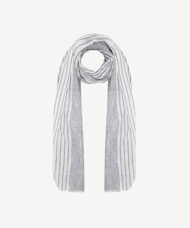  YARGICI Çizgili Keten Şal