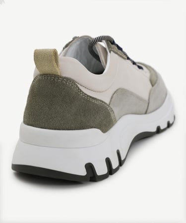  YARGICI Kalın Tabanlı Deri Spor Ayakkabı