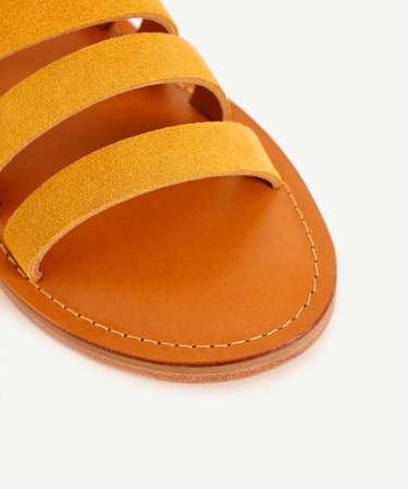  YARGICI Çok Bantlı Deri Sandalet