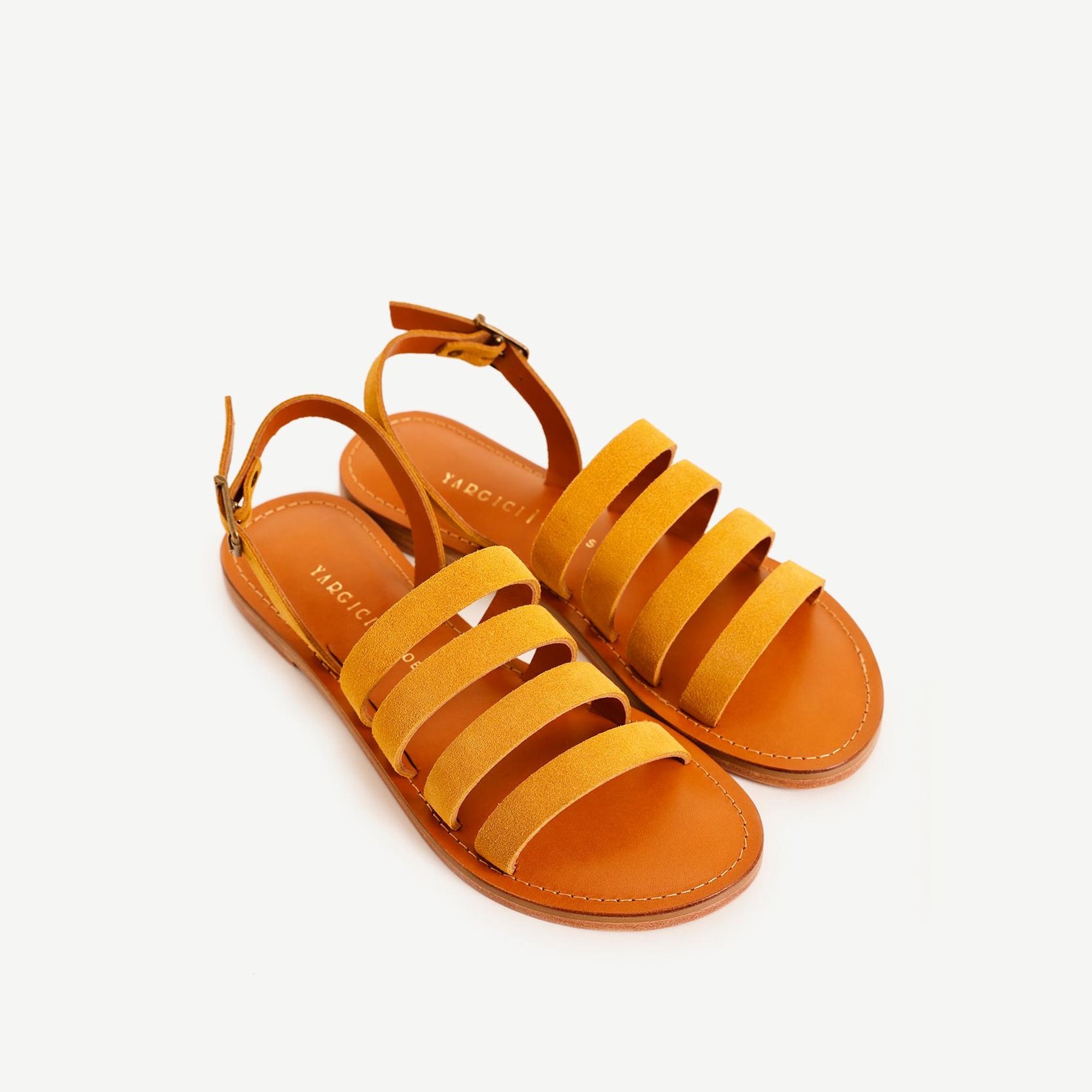 YARGICI Çok Bantlı Deri Sandalet