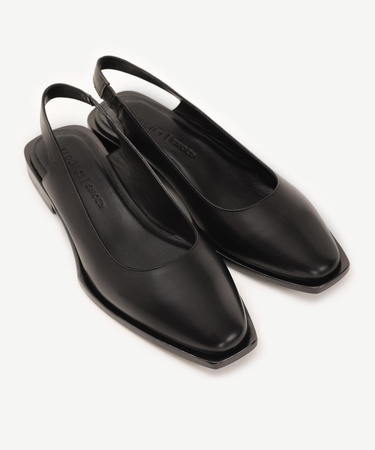  YARGICI Arkası Açık Deri Düz Ayakkabı