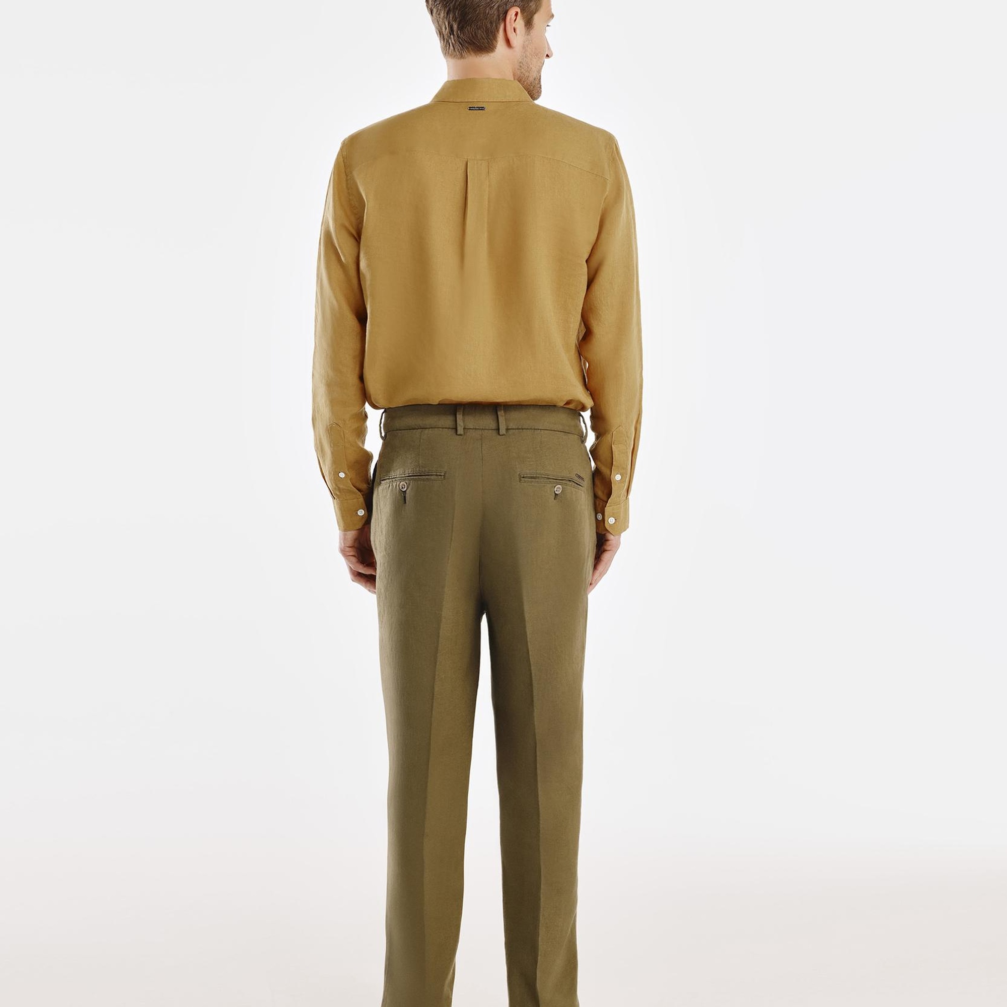 YARGICI Pilili Keten Pantolon