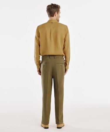  YARGICI Pilili Keten Pantolon