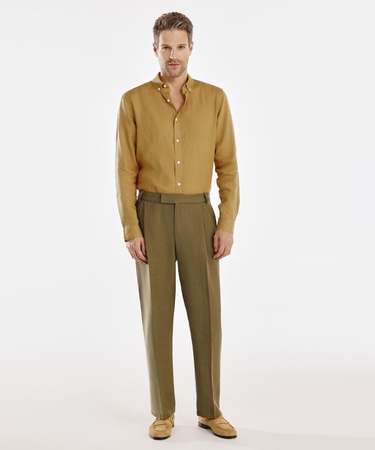  YARGICI Pilili Keten Pantolon