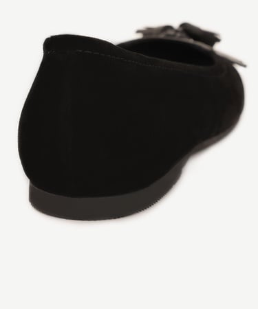  YARGICI Püskül Detaylı Deri Babet