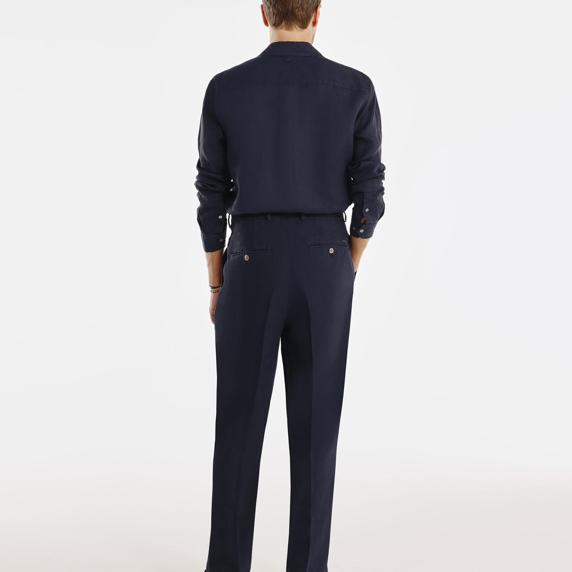 YARGICI Pilili Keten Pantolon