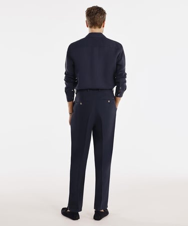  YARGICI Pilili Keten Pantolon