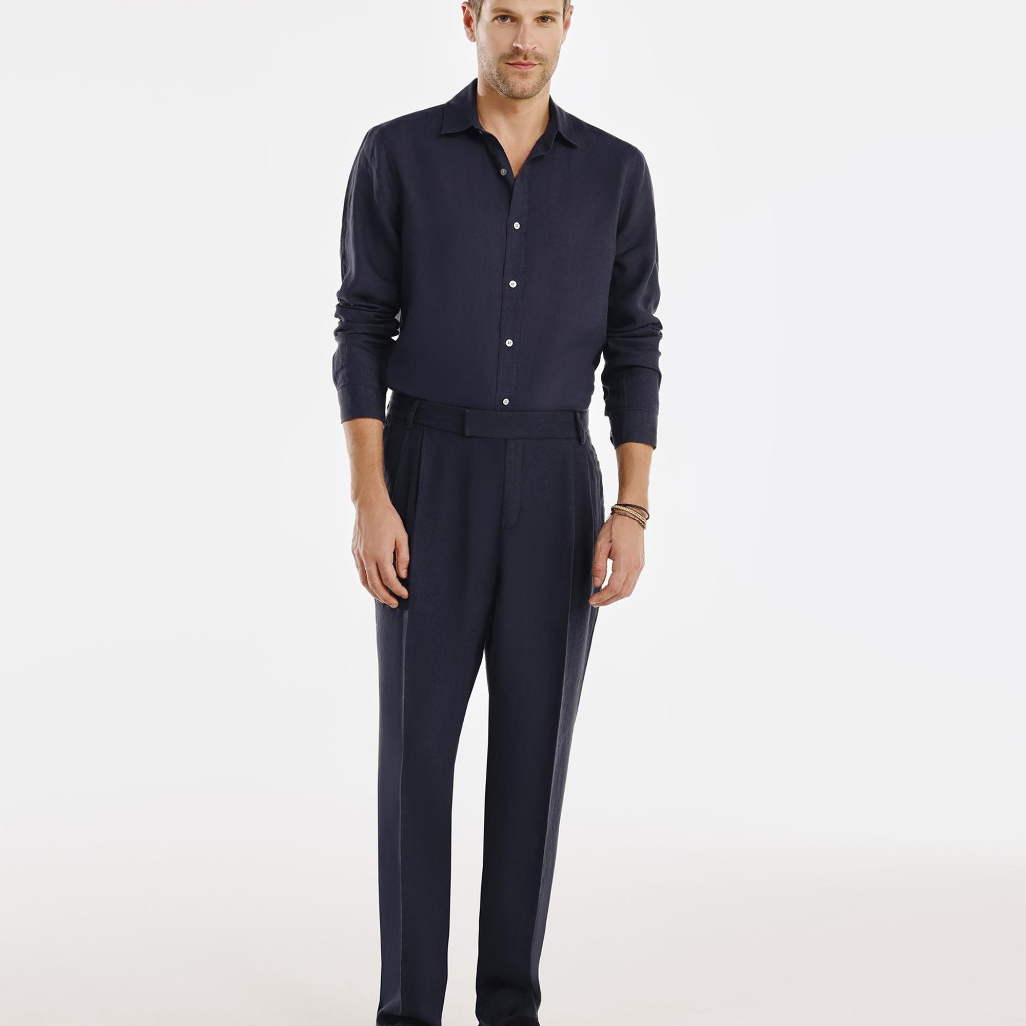 YARGICI Pilili Keten Pantolon