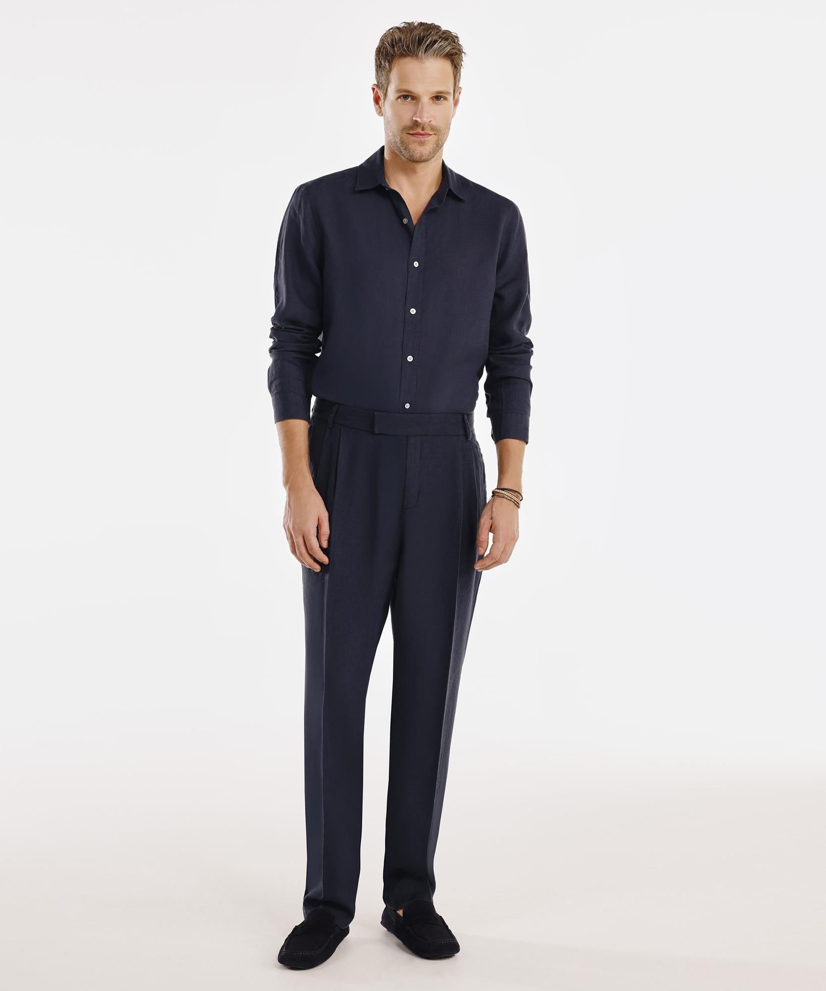  YARGICI Pilili Keten Pantolon