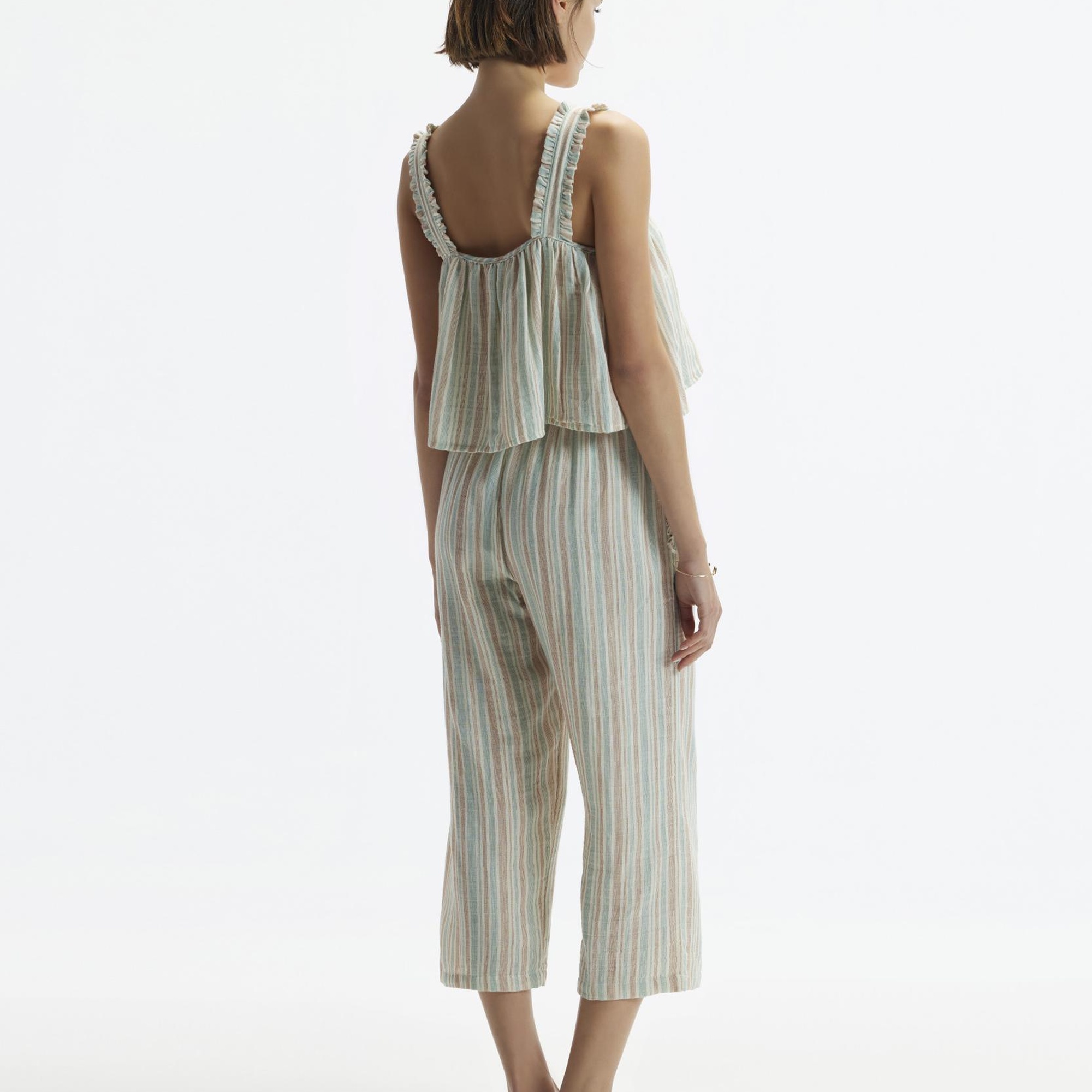 YARGICI Askılı Dökümlü Bluz