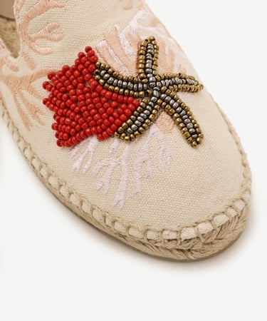  YARGICI Işleme Detaylı Düz Taban Espadril