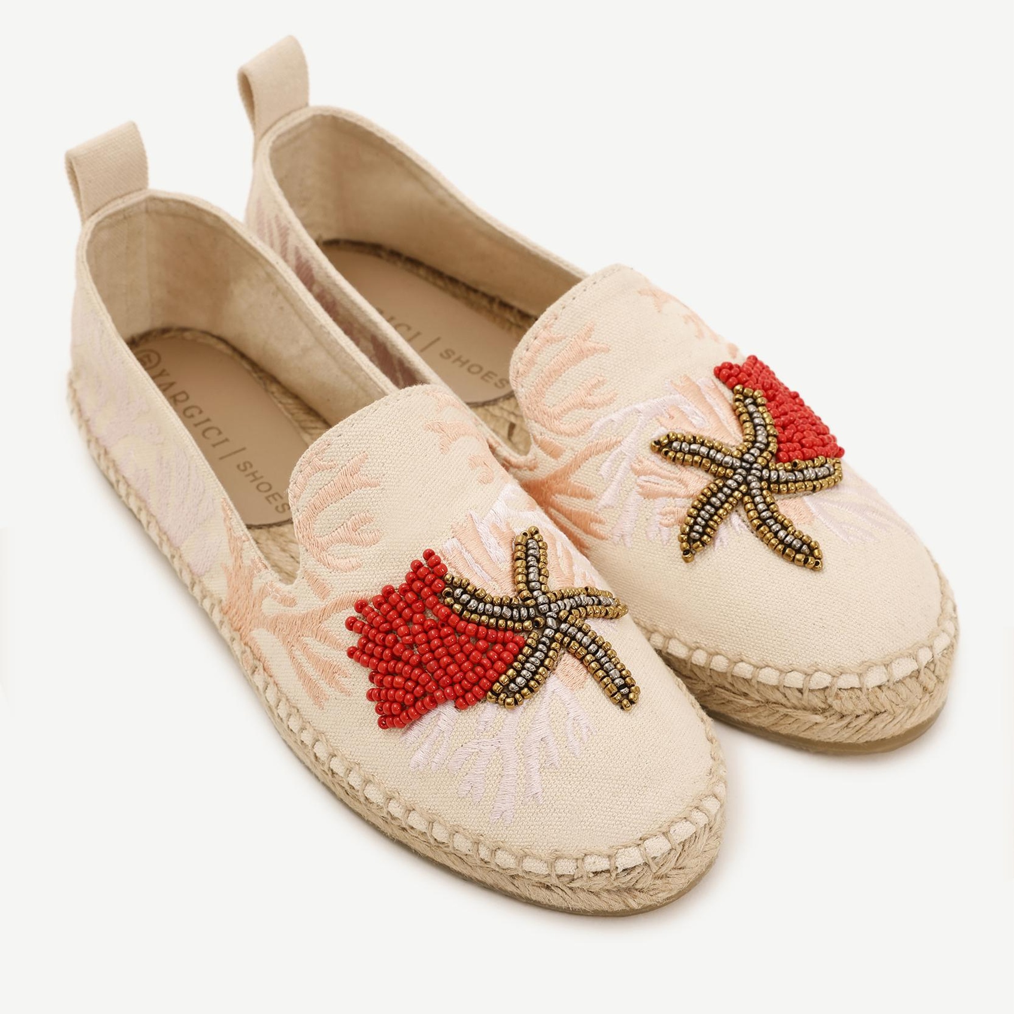 YARGICI Işleme Detaylı Düz Taban Espadril