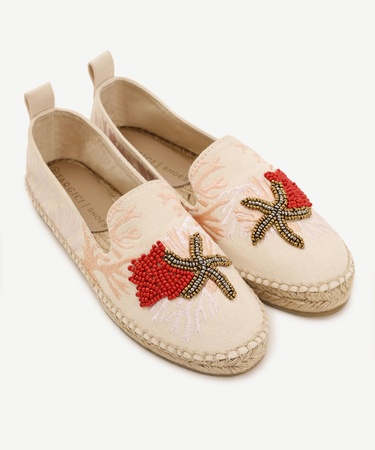  YARGICI Işleme Detaylı Düz Taban Espadril