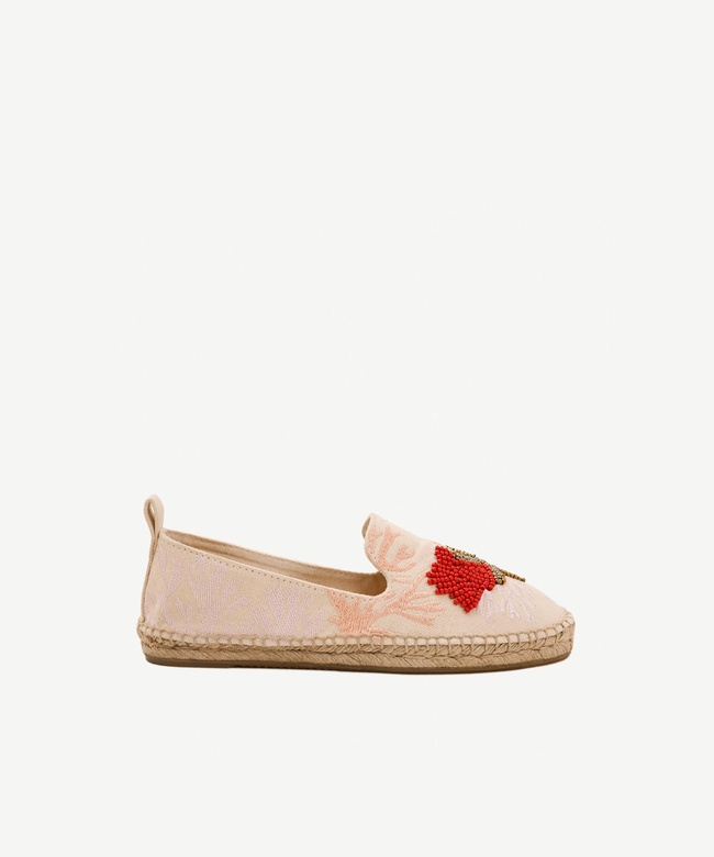  YARGICI Işleme Detaylı Düz Taban Espadril