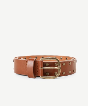  YARGICI Metal Pimli Deri Kemer