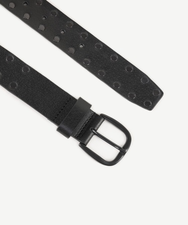  YARGICI Metal Pimli Deri Kemer