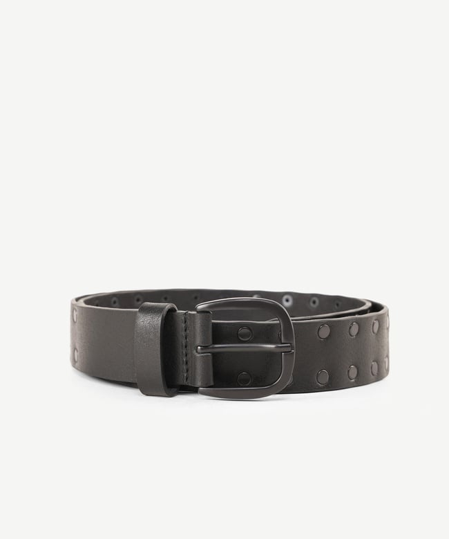  YARGICI Metal Pimli Deri Kemer