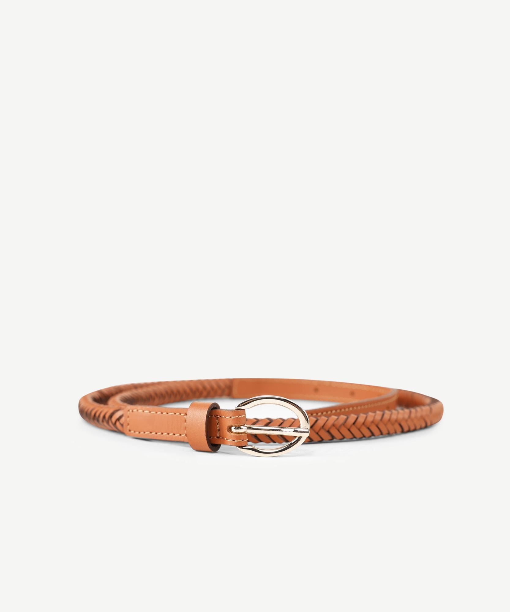  YARGICI İnce Örgülü Deri Kemer