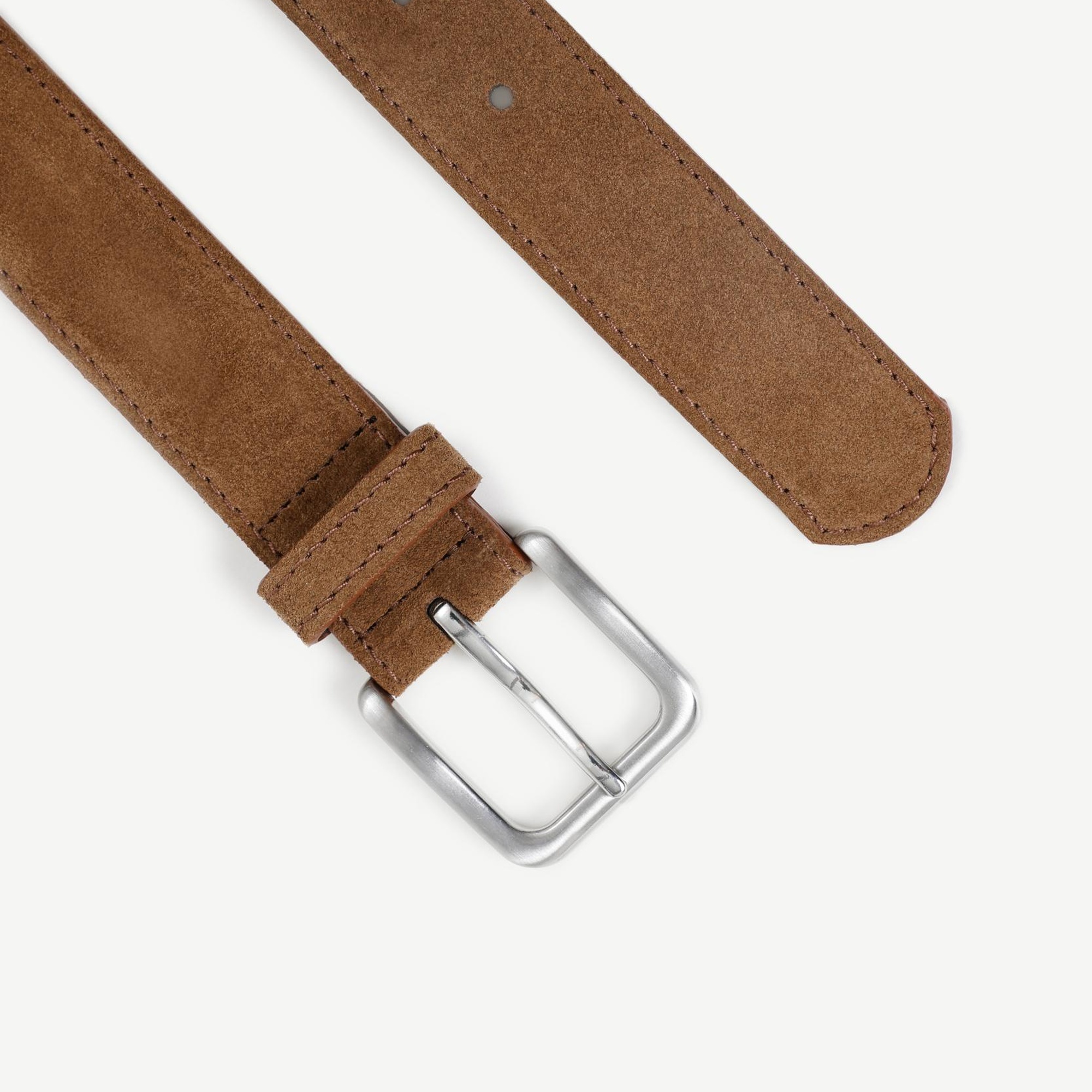 YARGICI Nubuk Deri Düz Erkek Kemer