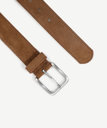  YARGICI Nubuk Deri Düz Erkek Kemer