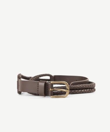  YARGICI Çift Örgülü Deri Kemer